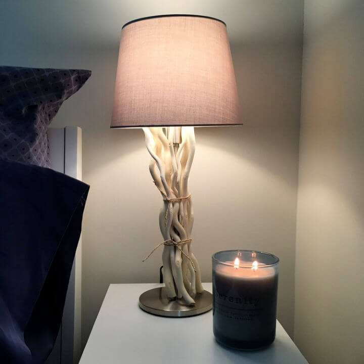 Easy DIY Driftwood Lamps - IKEA Hacks