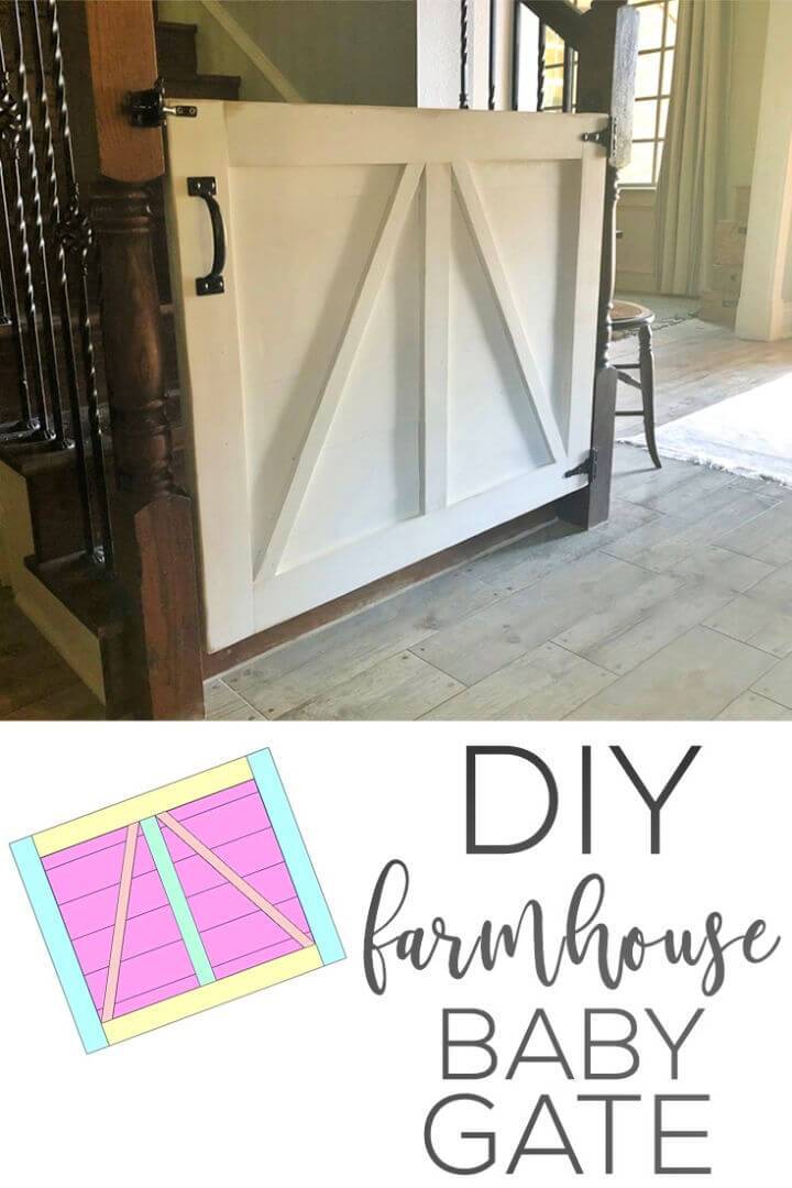 DIY Farmhouse Baby Gate Or Pet Gate
