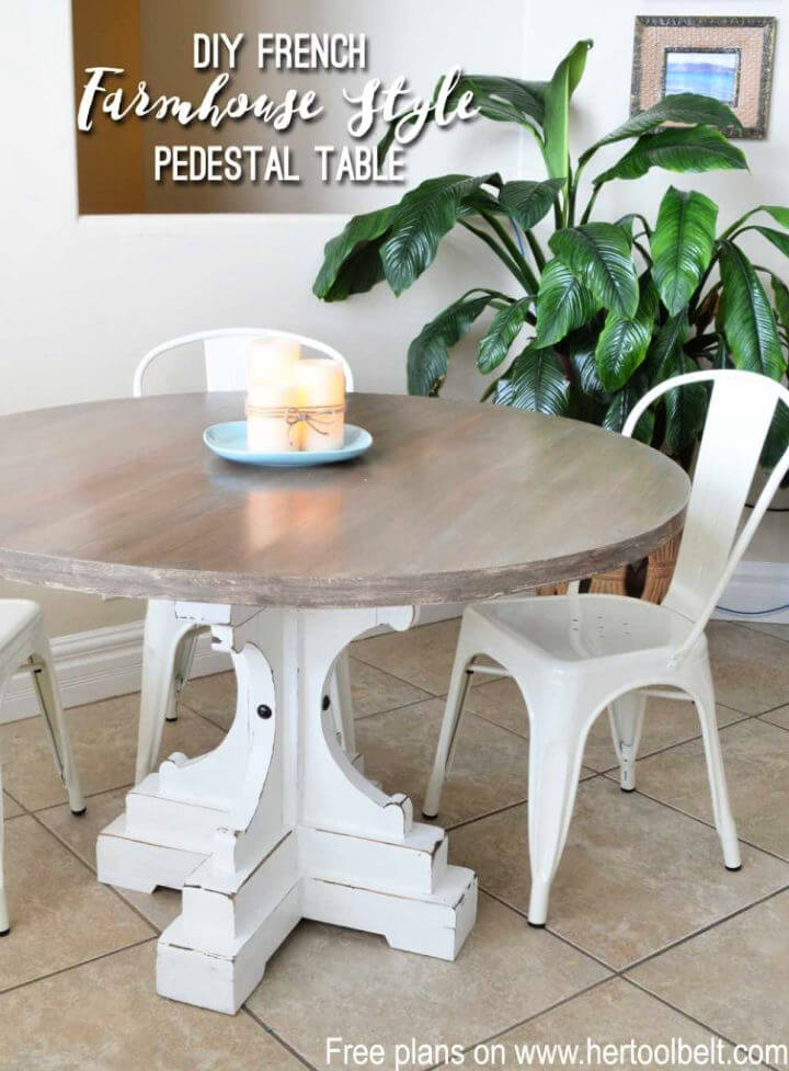 Make a Farmhouse-Style Coffee Round Table