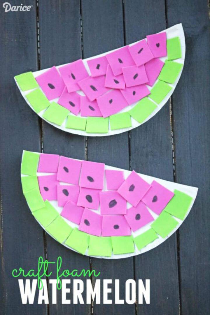 DIY Foam Watermelon Kid’s Craft