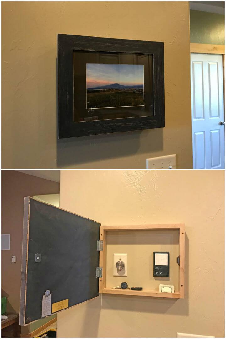 DIY Framed Photo Hidden Storage