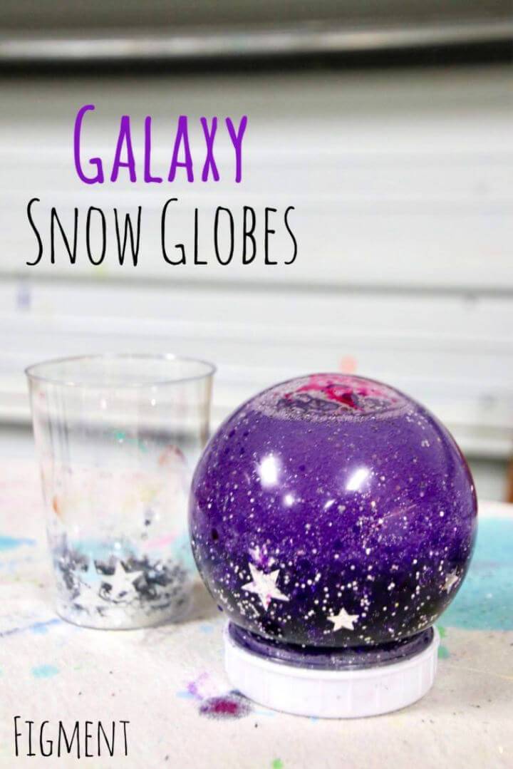 DIY Galaxy Snow Globes