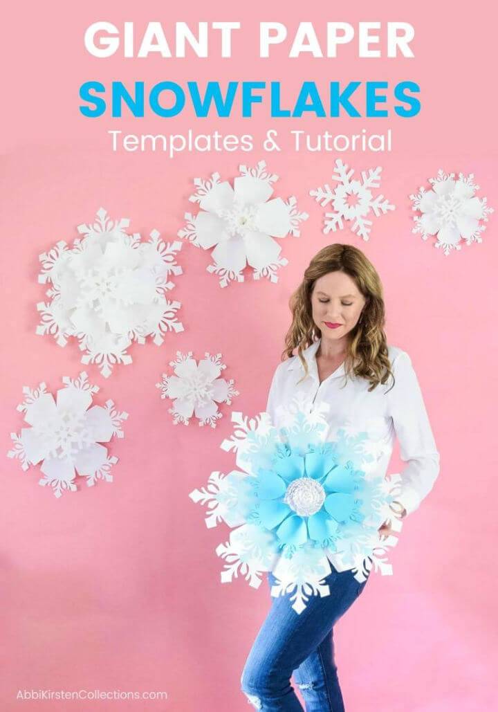 DIY Giant Paper Snowflake Tutorial