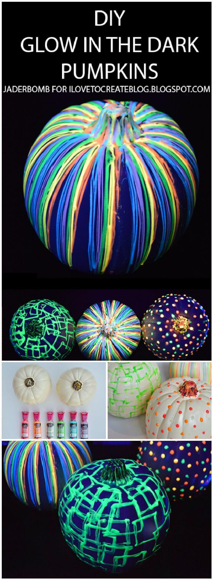 DIY Glow In The Dark Pumpkins