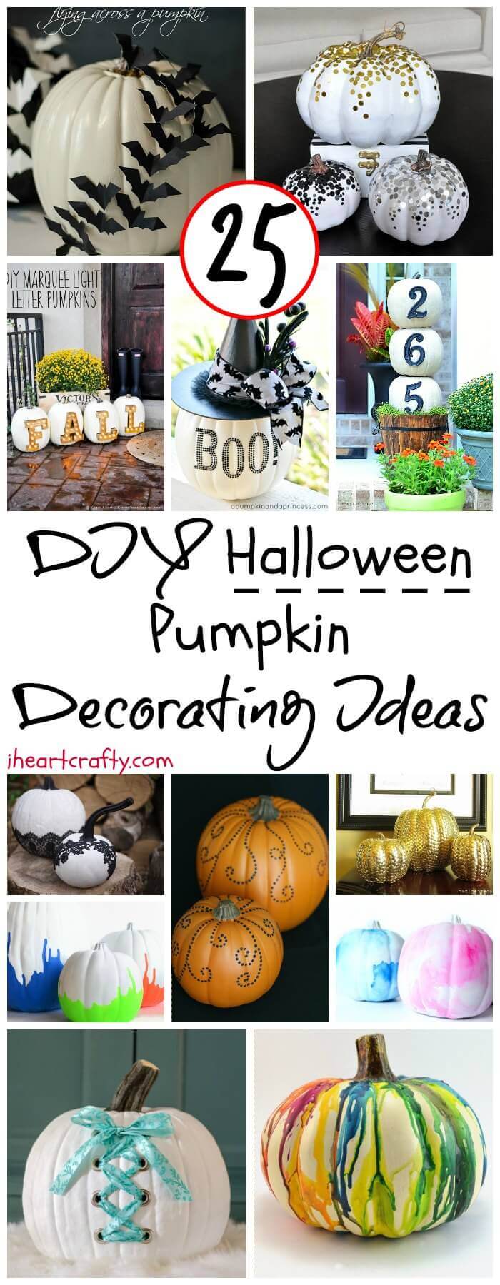 20 Easy DIY Halloween Pumpkin Decorating Ideas - DIY Crafts