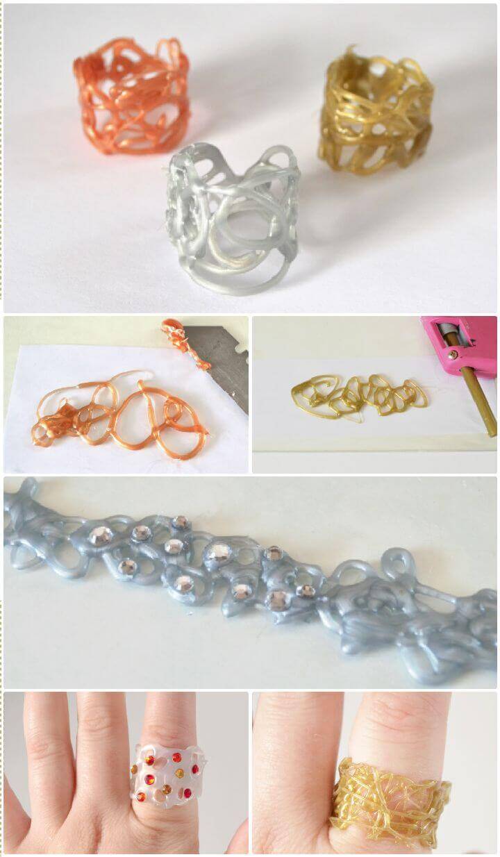 DIY Hot Glue Rings will Impress and Delight