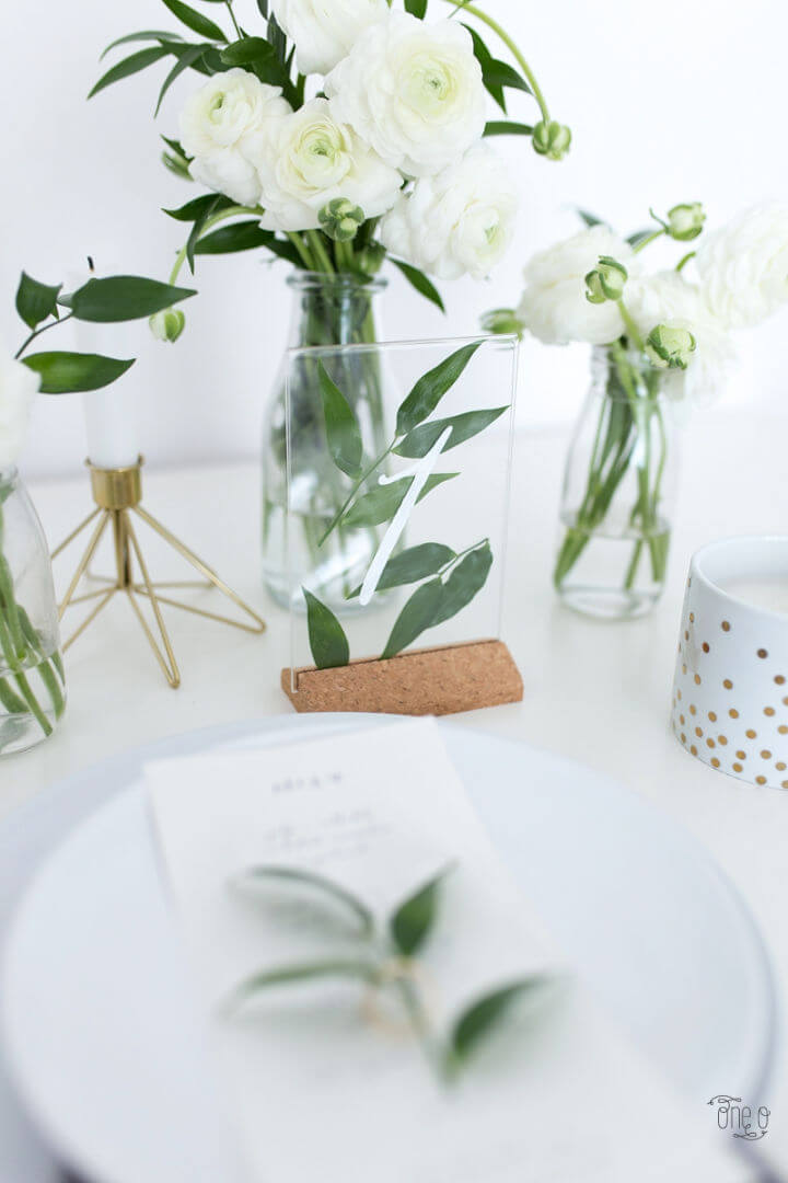 DIY Ikea Hack Wedding Table Number