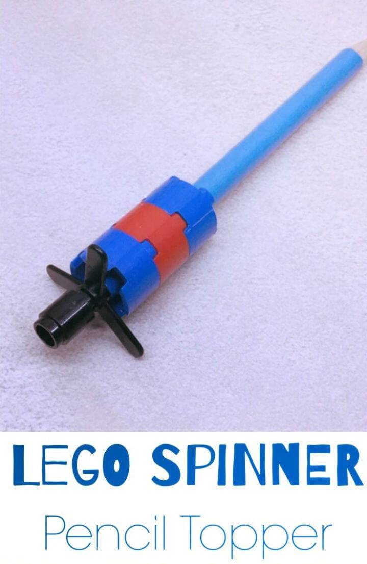 DIY LEGO Spinner Pencil Topper