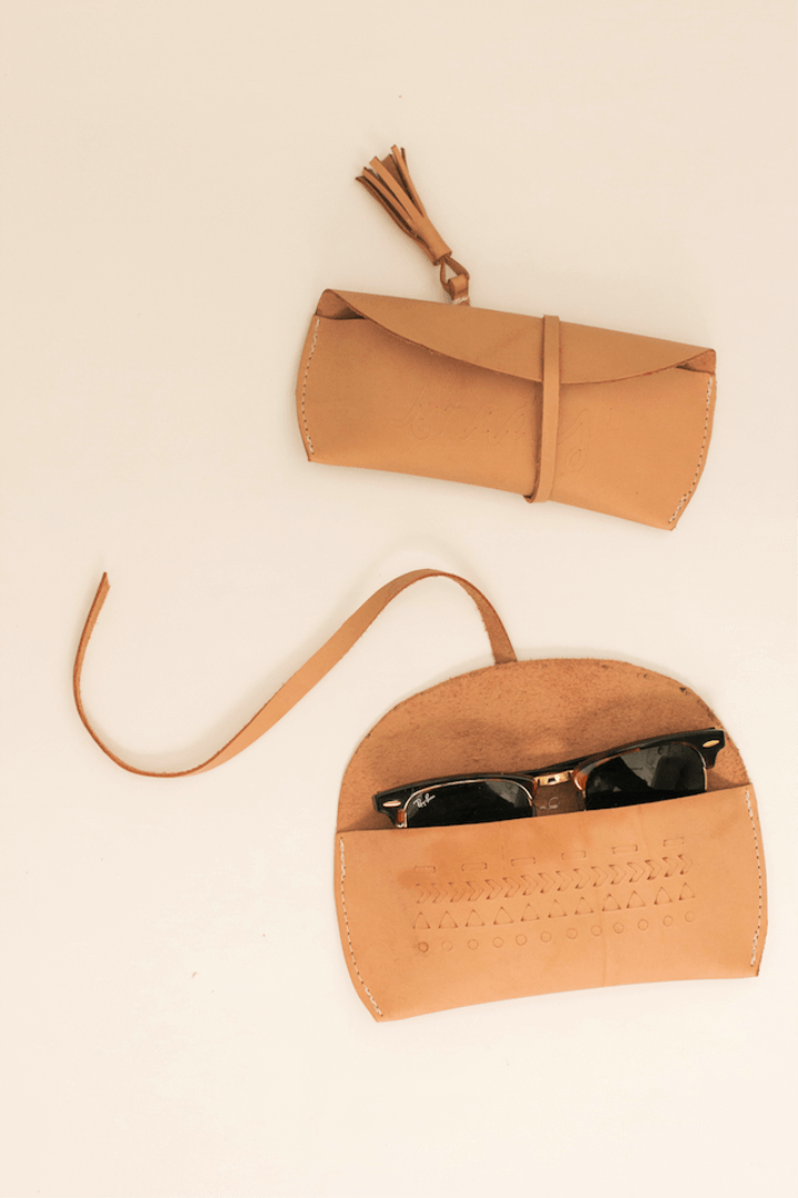 DIY Leather Sunglasses Case