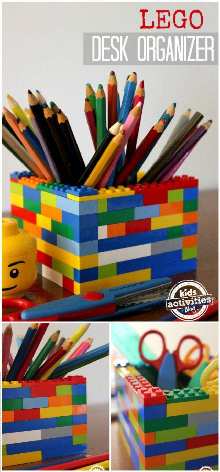 DIY Lego Desk Organizer