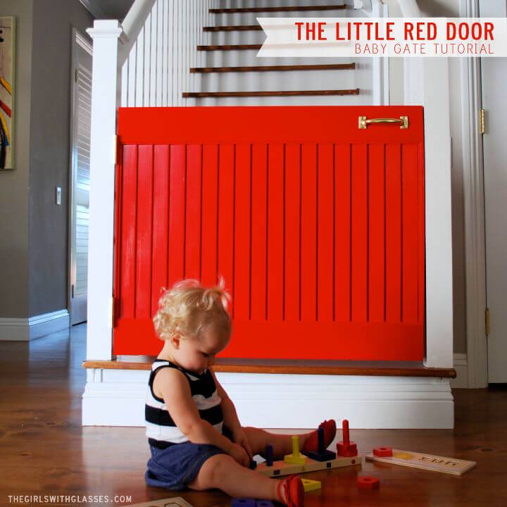 DIY Little Red Door Baby Gate