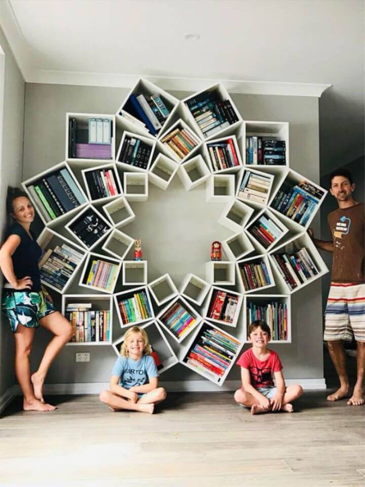 DIY Mandala Bookshelf