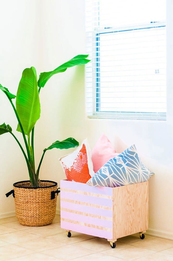 DIY Minimalist Plywood Storage Bin