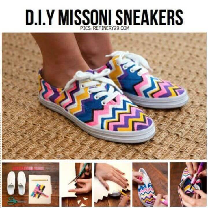 DIY Missoni Sneakers