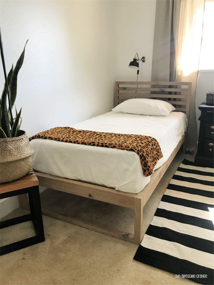 DIY Modern Twin Bed