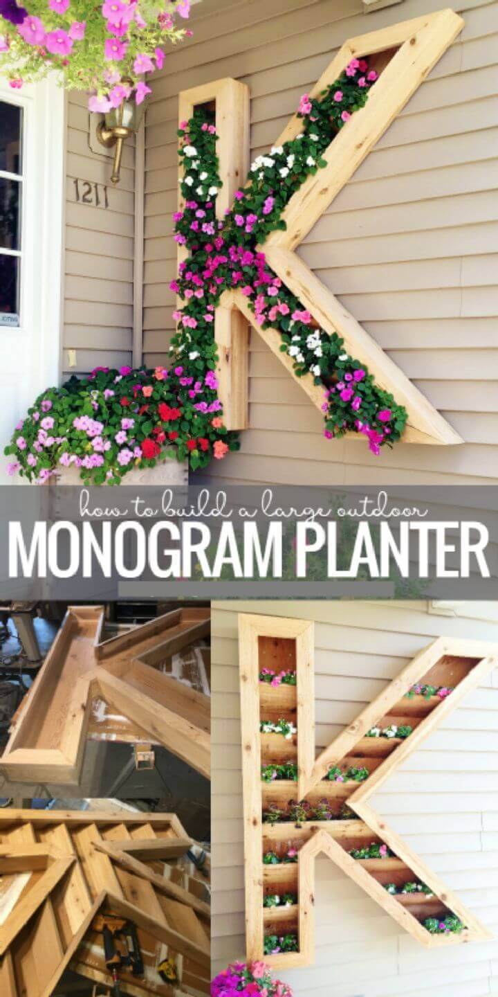 DIY Monogram Planter