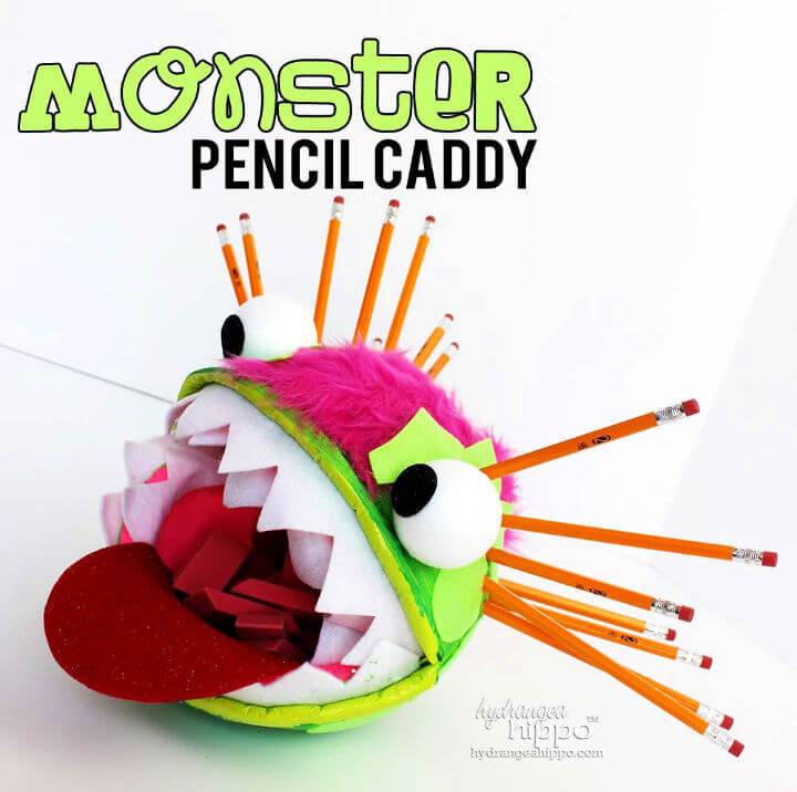 DIY Monster Pencil Caddy