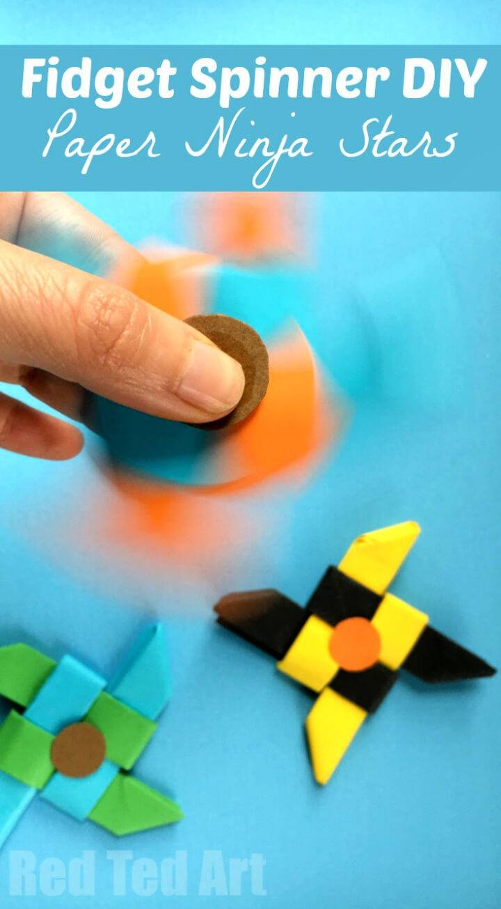 DIY Ninja Fidget Spinner Using Paper