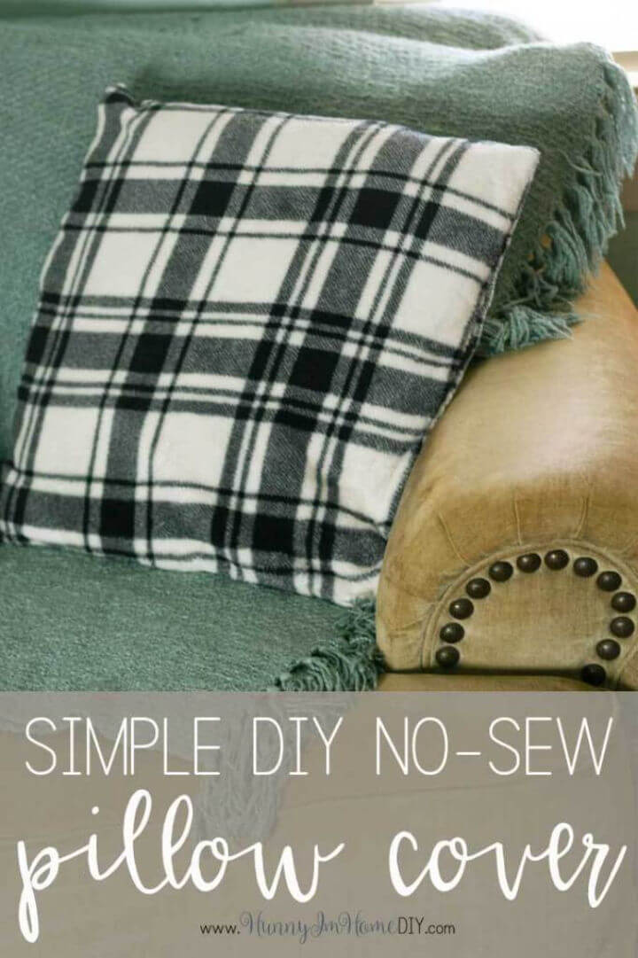 DIY No Sew Pillow Covers - Homey Oh My