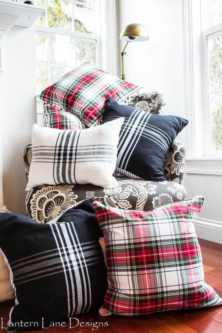 DIY No Sew Pillow Covers - Homey Oh My