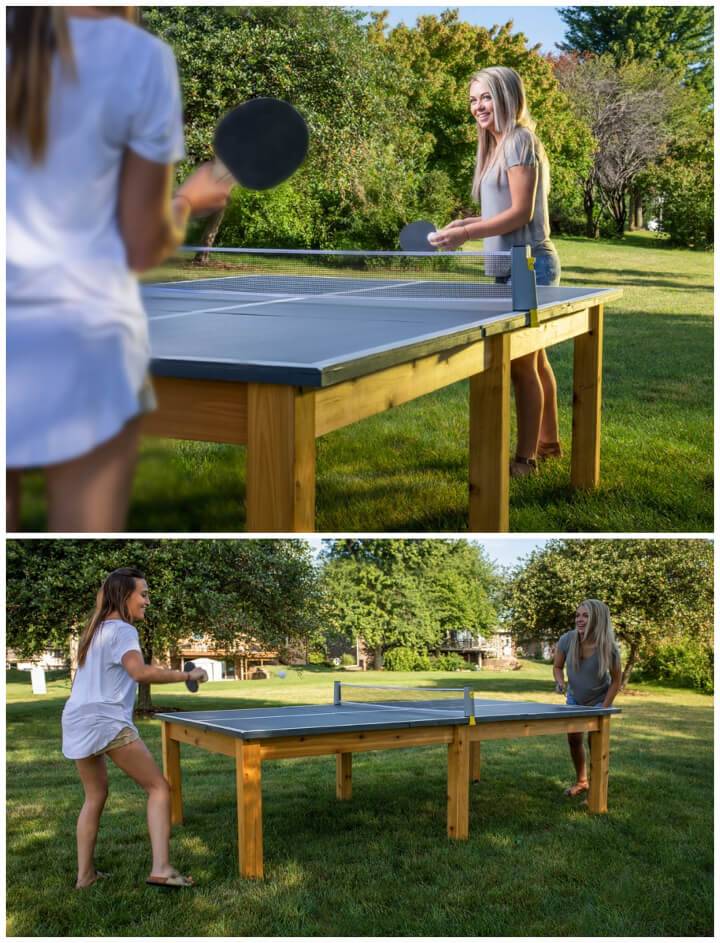 DIY Outdoor Ping Pong Table