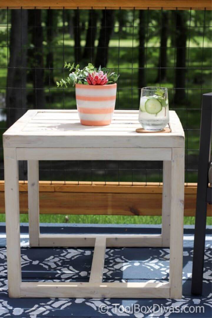 DIY Outdoor Side Table Under 10