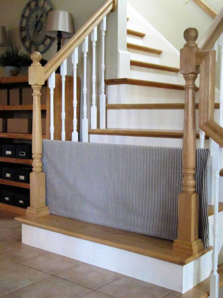 DIY PVC Baby Gate and Stair Baskets Too