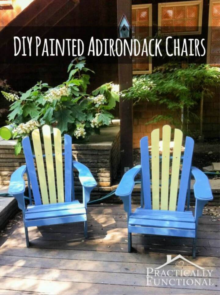 DIY Painted Adirondack Chairs