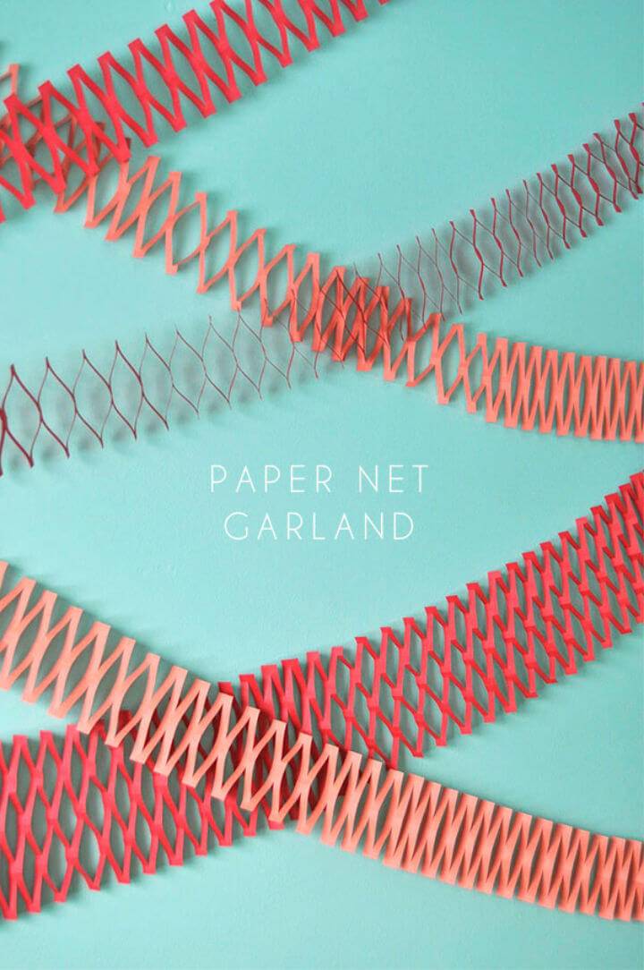DIY Paper Net Garland