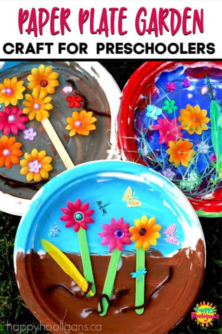 DIY Paper Plate Garden Craft for Preschoolers