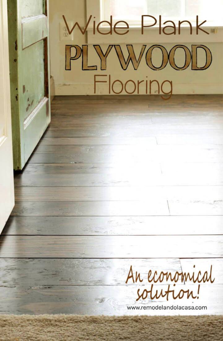 DIY Plywood Farmhouse Floors