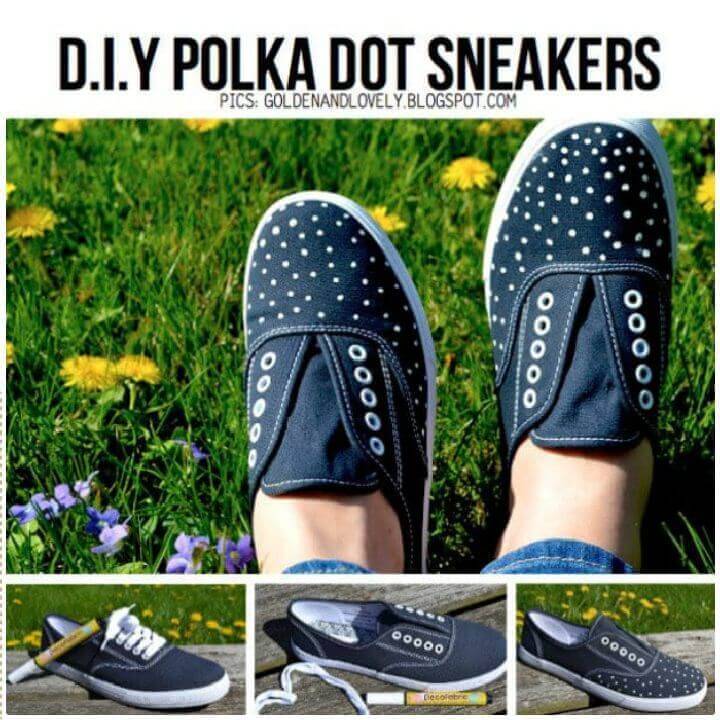 DIY Polka Dot Sneakers
