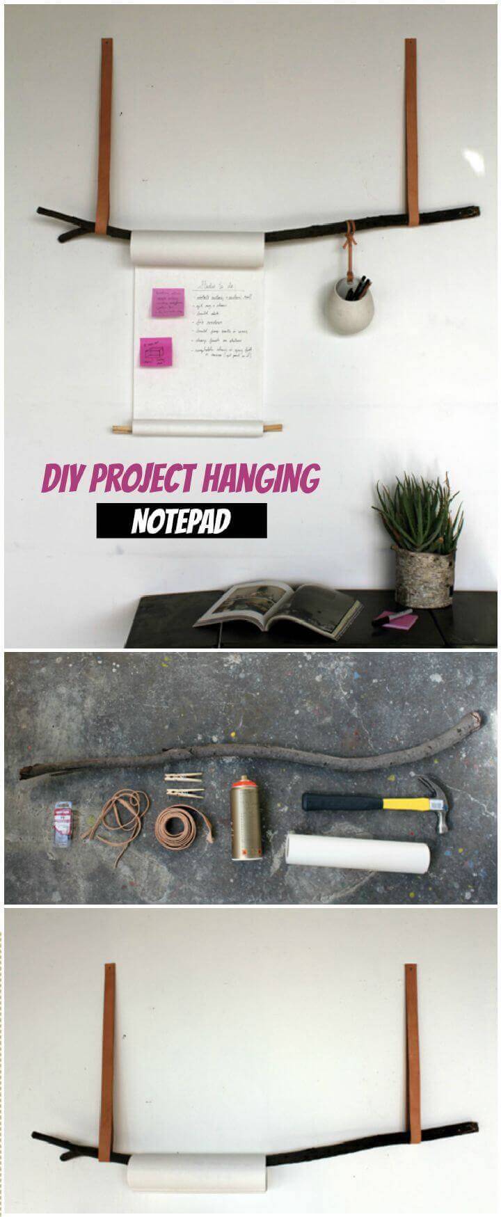 DIY Project Hanging Notepad