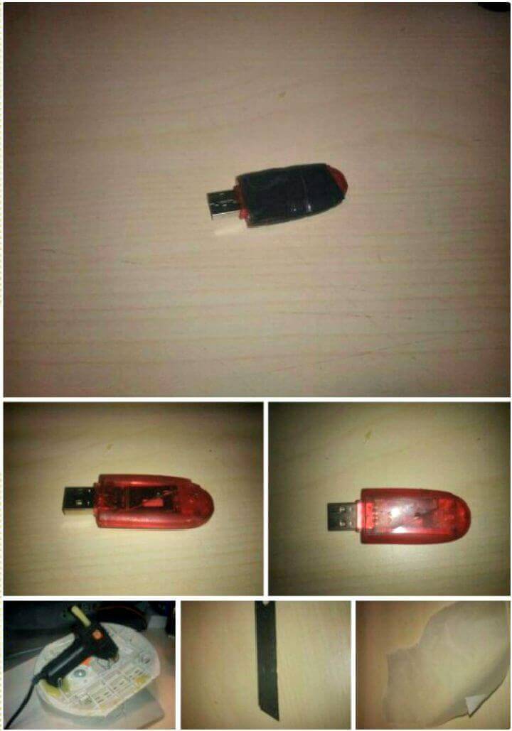 DIY Protect a USB Memory Stick with Hot Glue
