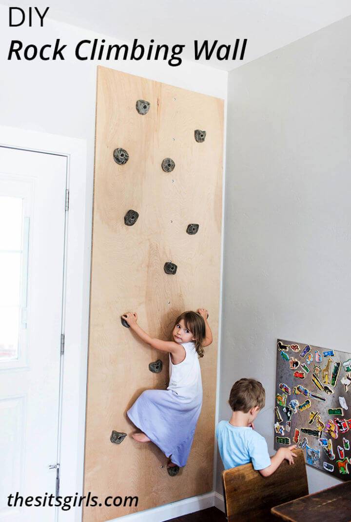 DIY Rock Climbing Wall for Your Kid’s Playroom