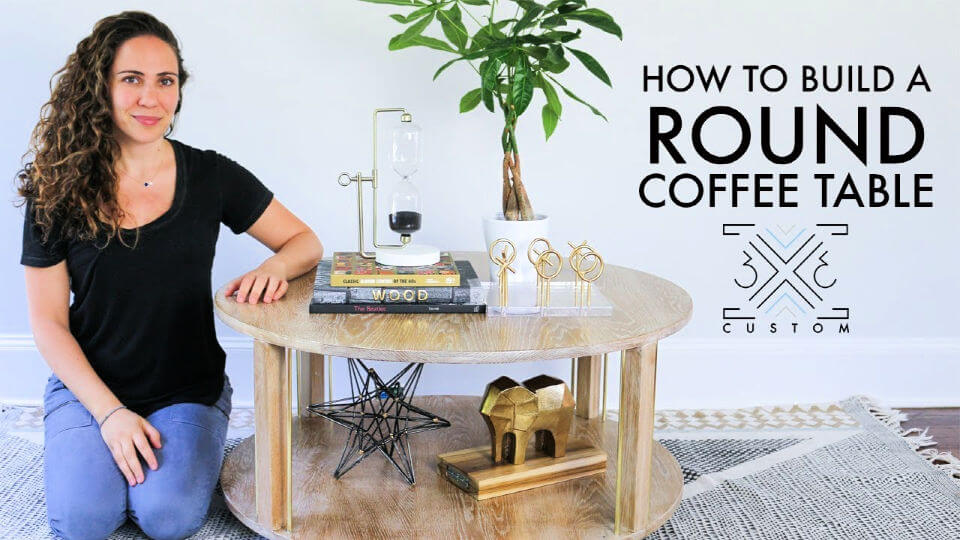 Free Round Coffee Table Woodworking Plan