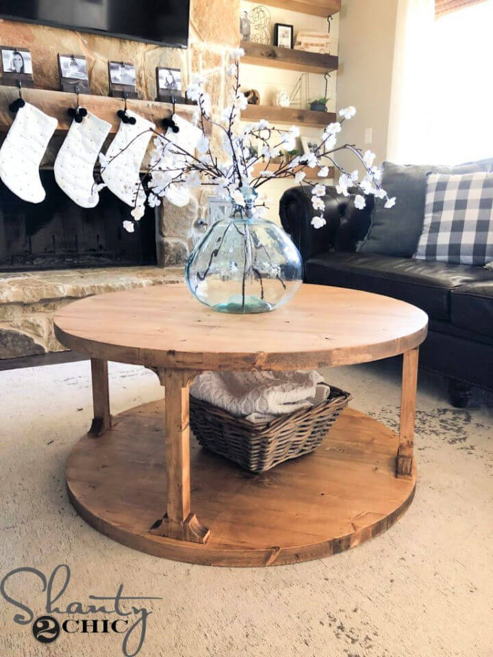 DIY Round Coffee Table