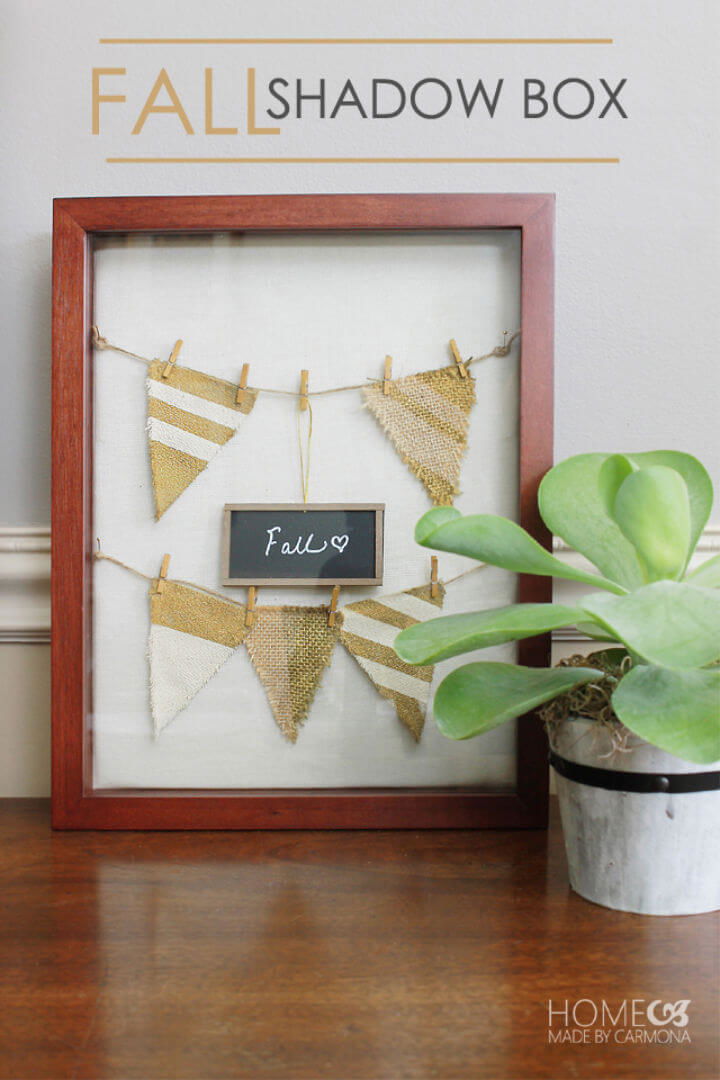 DIY Seasonal Fall Shadow Box