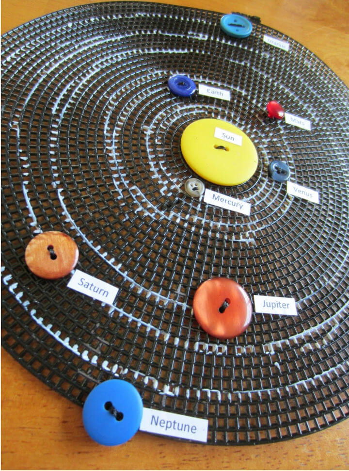 DIY Solar System With Button Planets