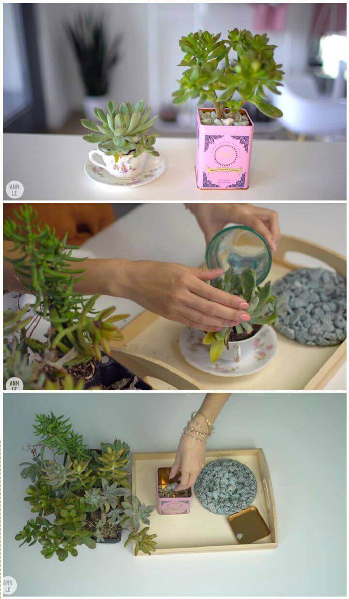 DIY TEATIME PLANTERS