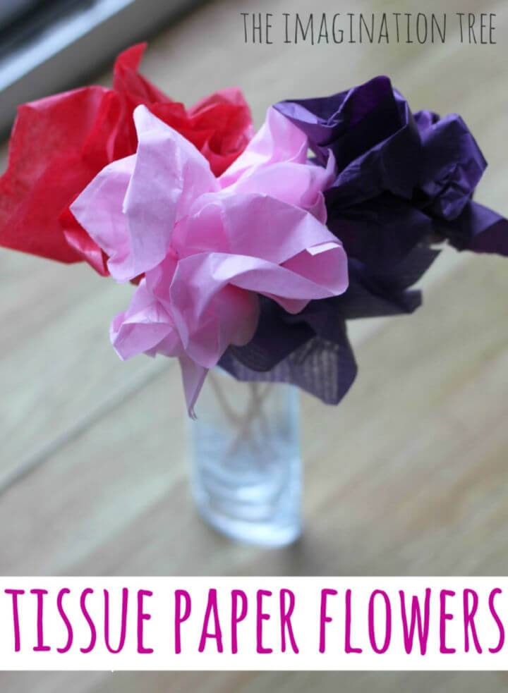 DIY Tissue Paper Flowers for Mother’s Day