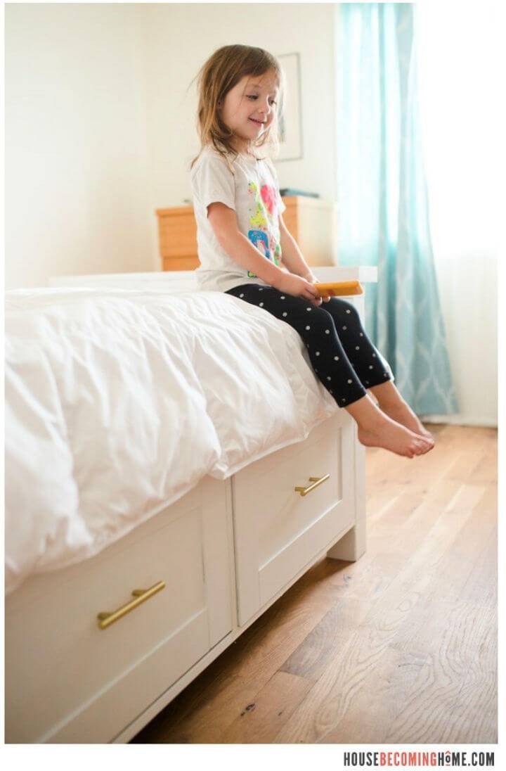 DIY Twin Bed With Storage Drawers