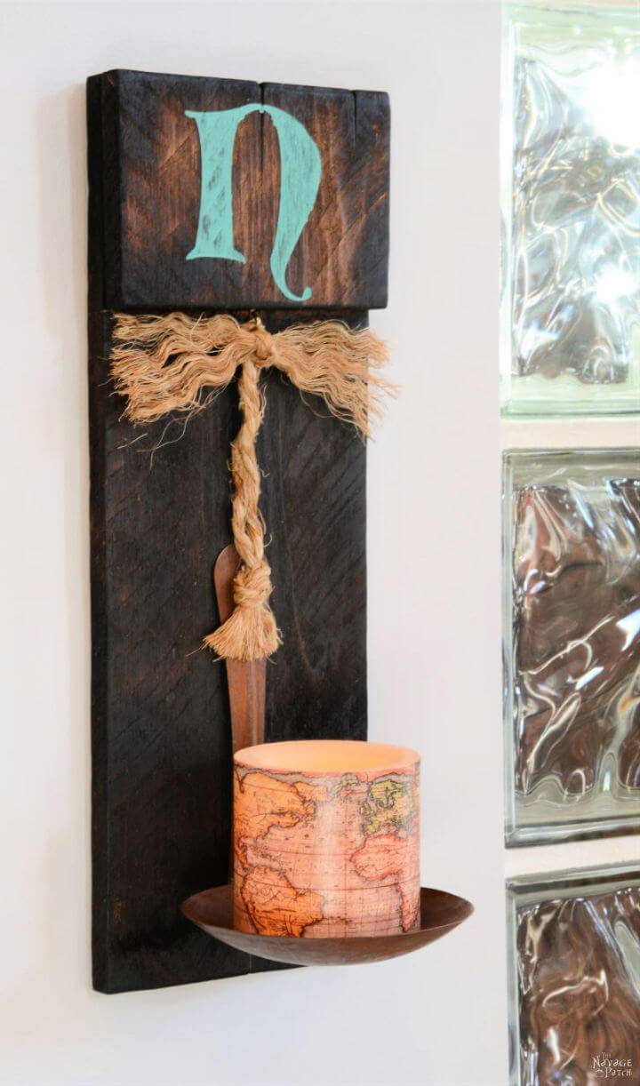 DIY Wall Sconces from Scrap Wood