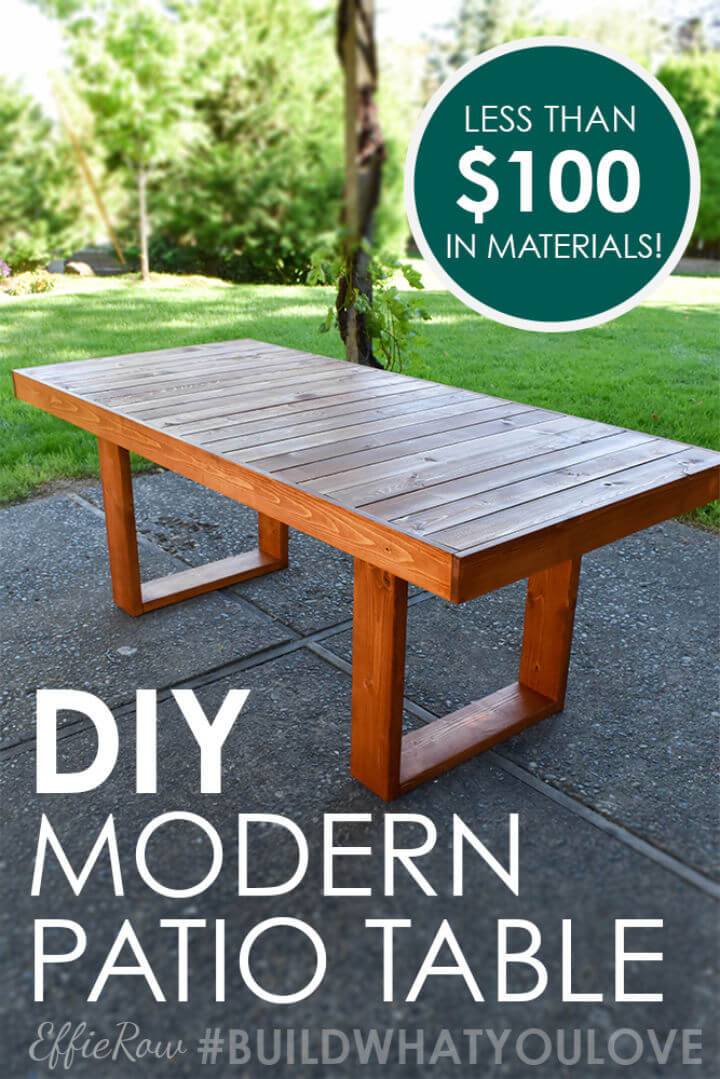 DIY West Elm Inspired Patio Table