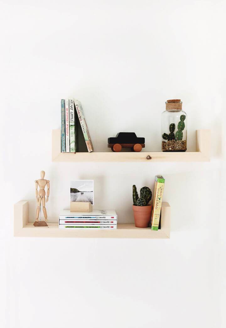 How to Build a Wood Wall Bookshelves
