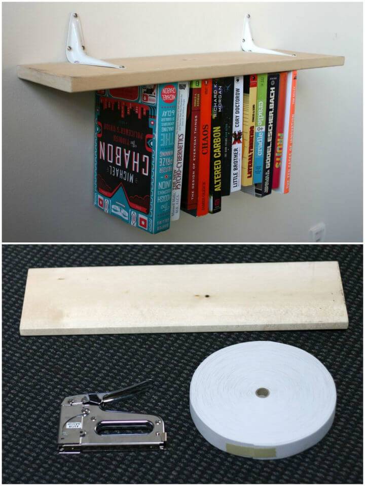 Easy DIY Inverted Bookshelf