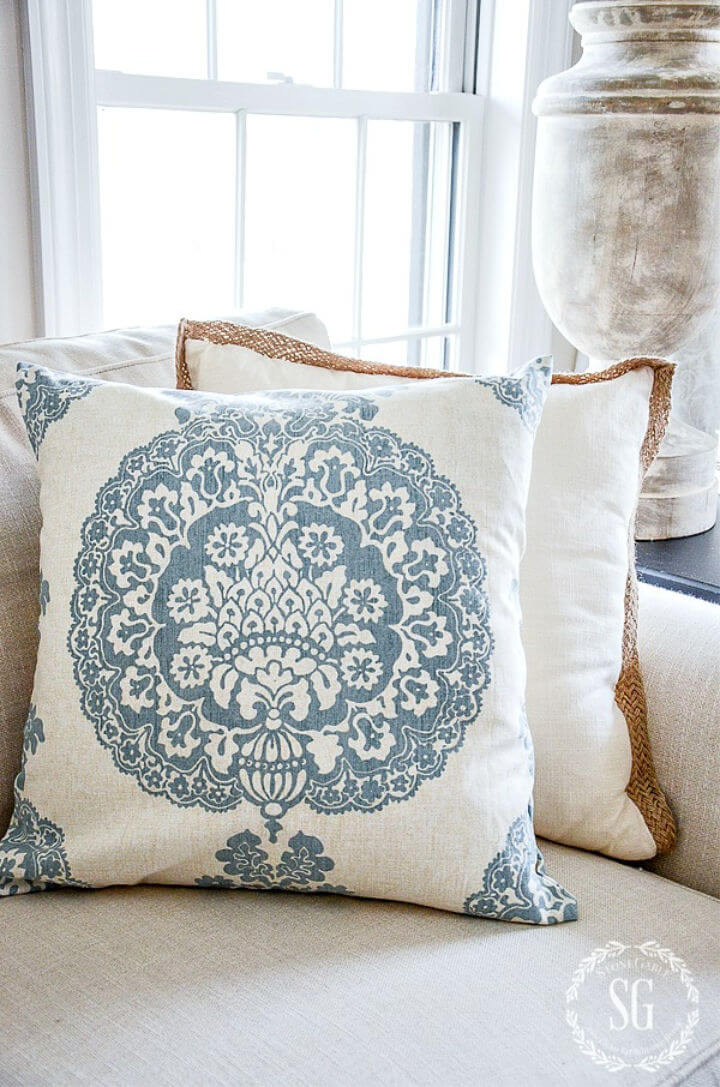 Easy DIY No Sew Pillow Cover