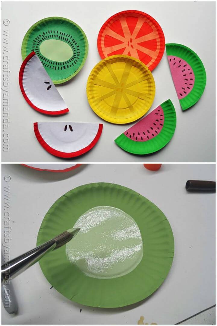 Easy DIY Paper Plate Fruit