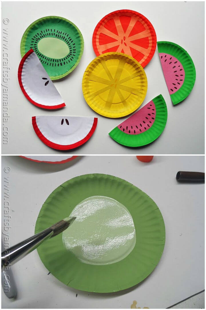 Quick and Easy DIY Paper Plate Fruit