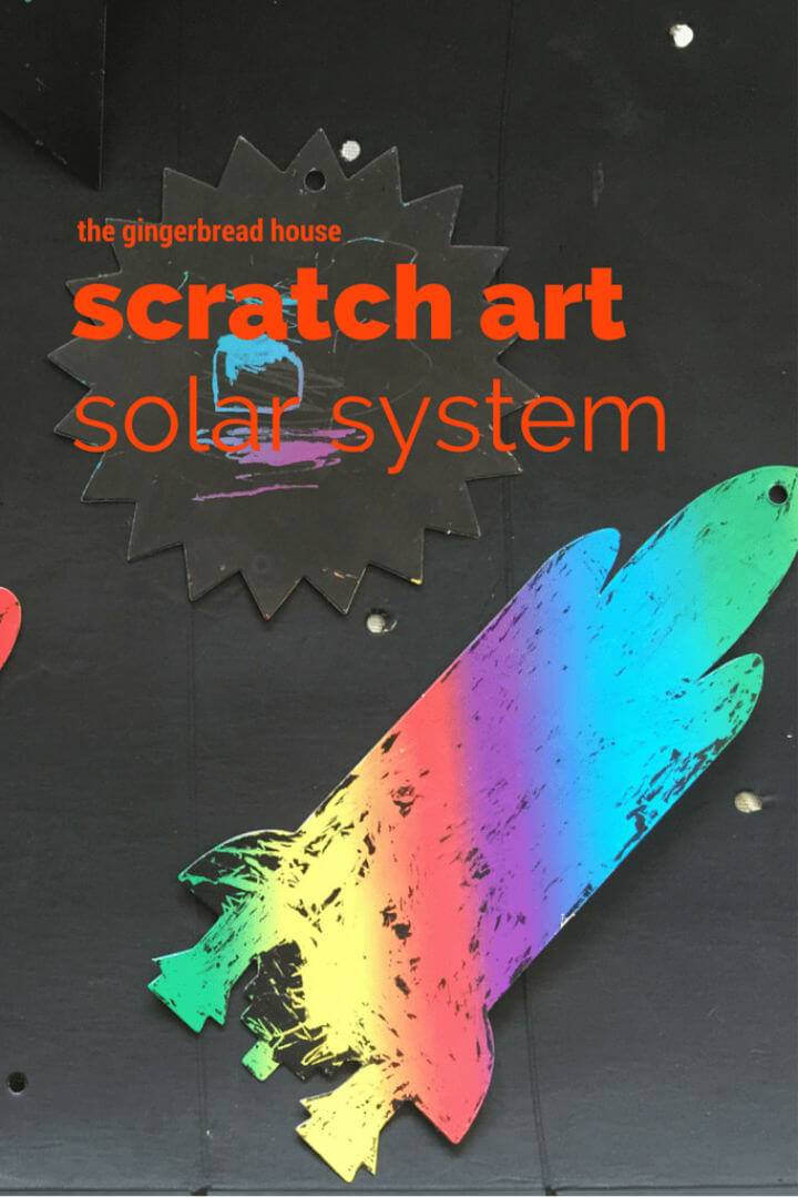 Easy DIY Solar System Scratch Art